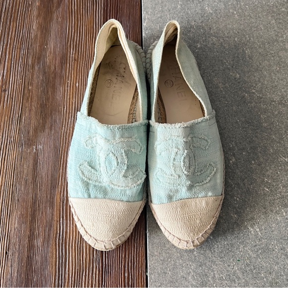 CHANEL Espadrilles Shoes Slipons Canvas size 39EU - Picture 6 of 7